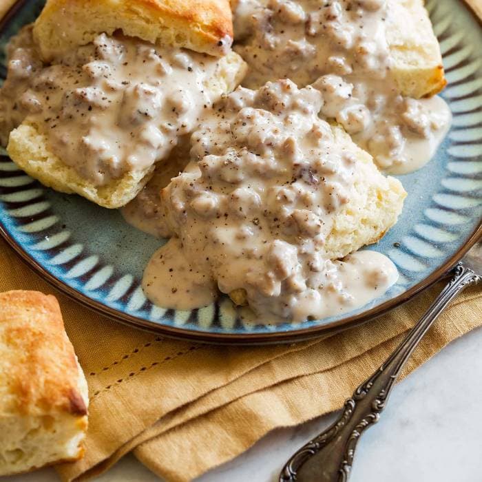 Source photograph of Biscuits and gravy