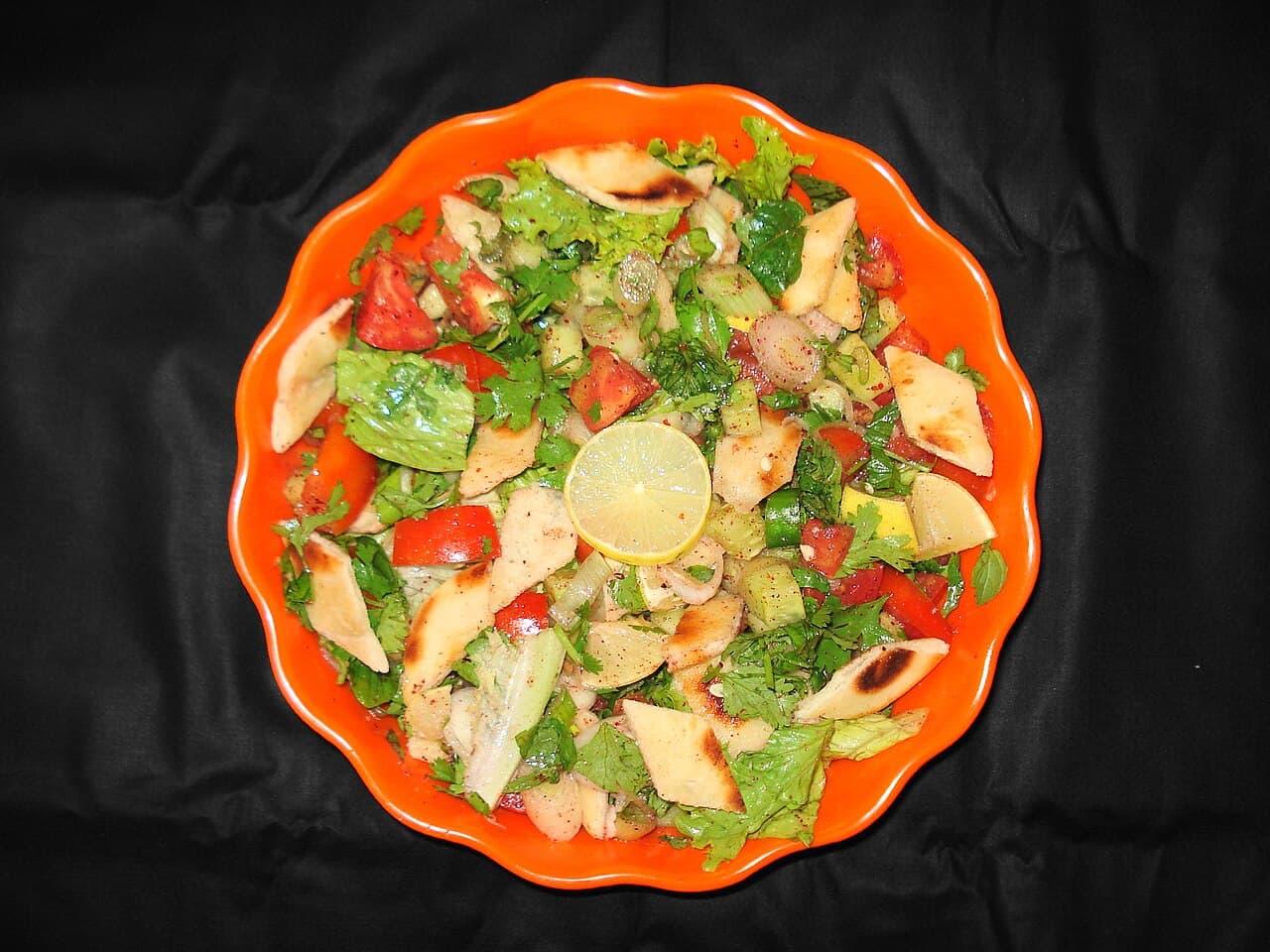Source photograph of Fattoush