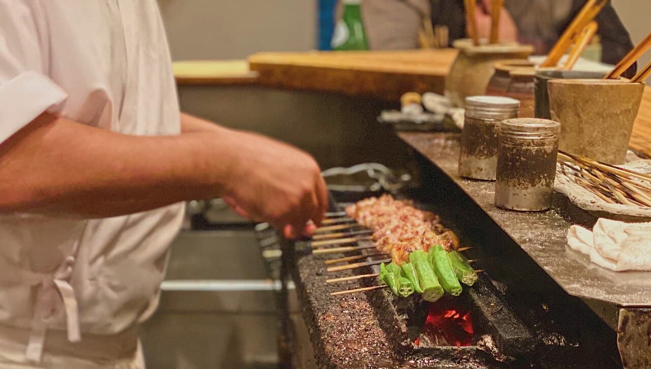 Source photograph of Yakitori