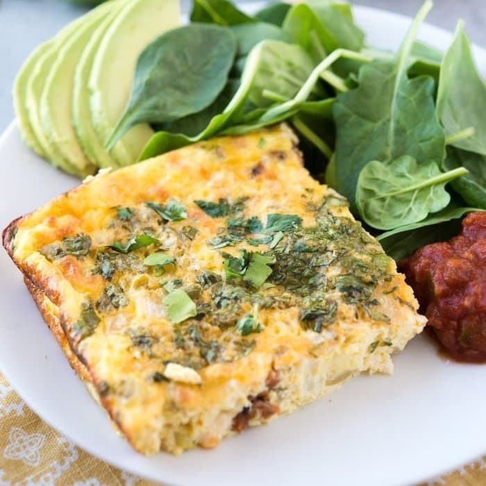 Source photograph of Provençal Omelette Cake