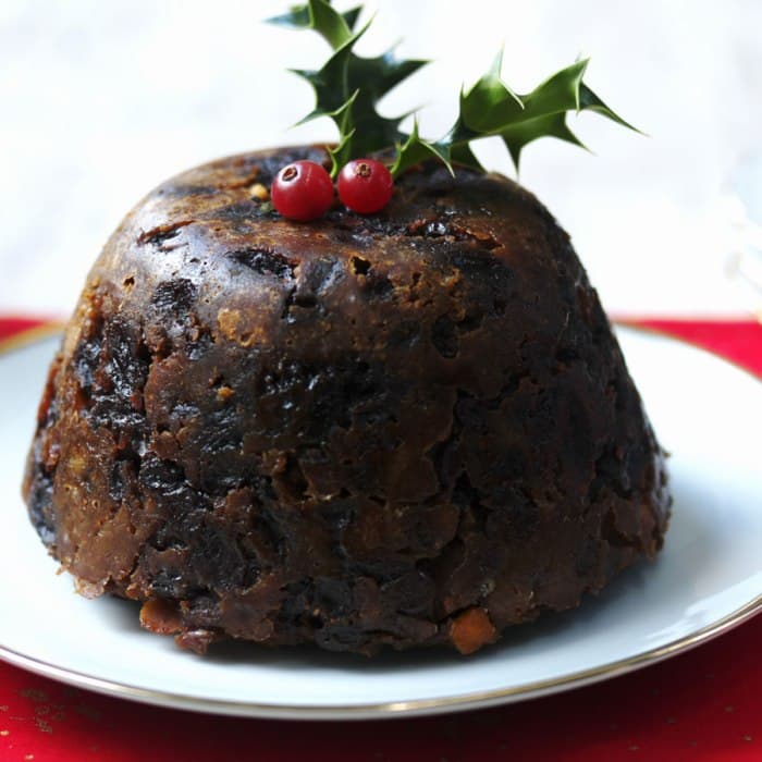 Source photograph of Classic Christmas pudding
