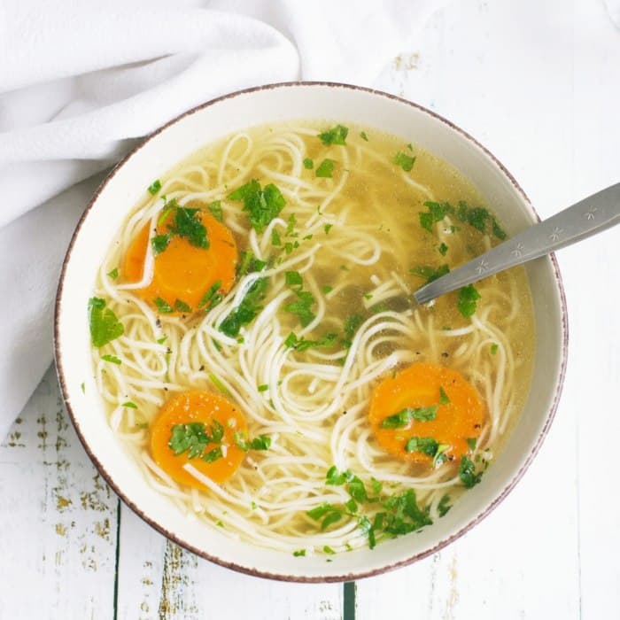 Source photograph of Rosol (Polish Chicken Soup)
