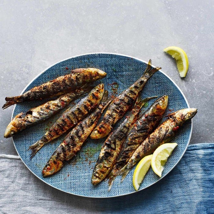 Source photograph of Grilled Portuguese sardines
