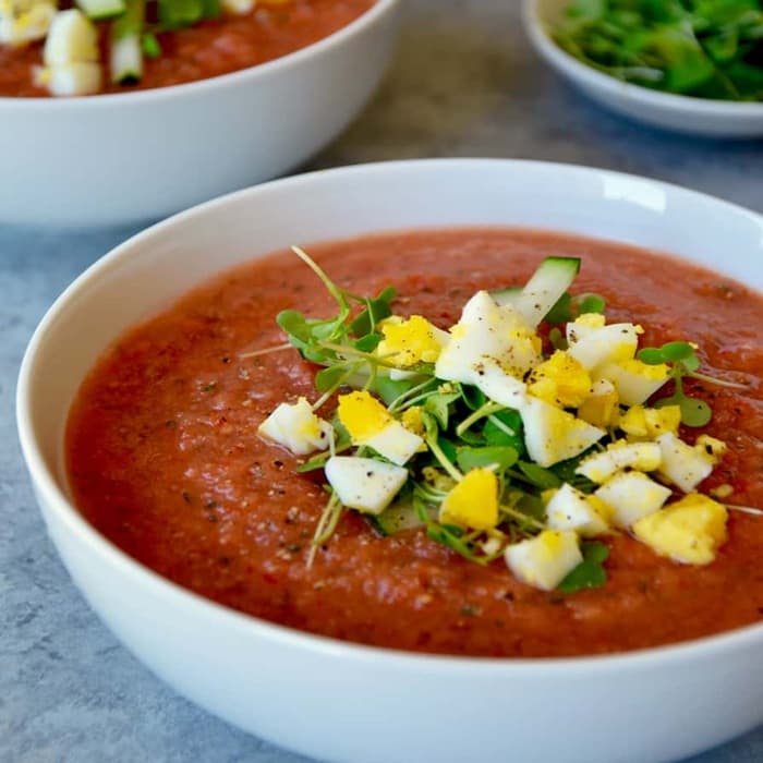 Source photograph of Quick gazpacho
