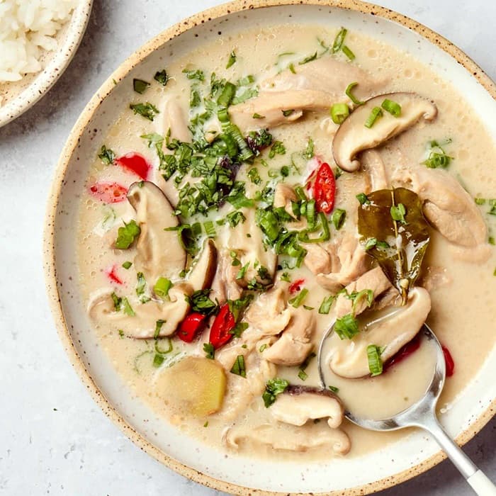 Source photograph of Tom kha gai