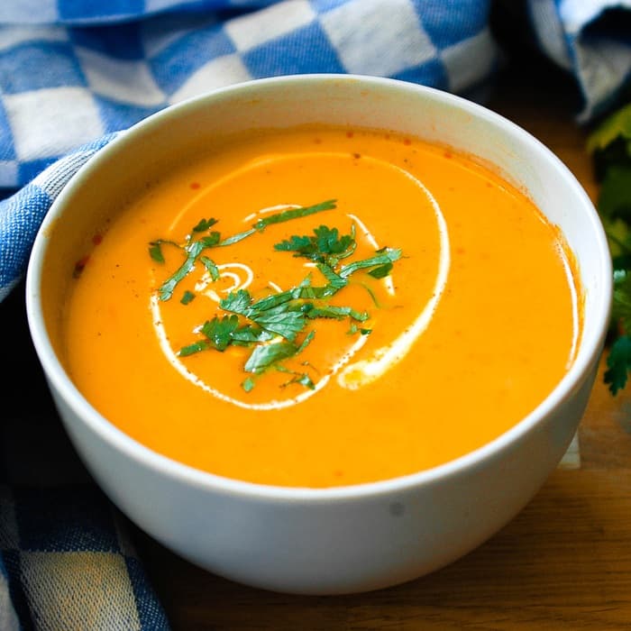 Source photograph of Thai pumpkin soup