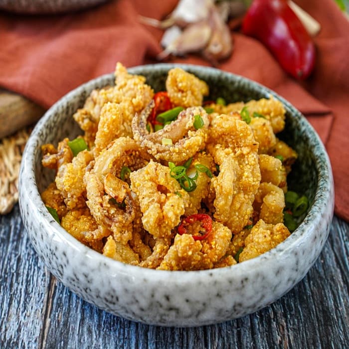Source photograph of Salt & pepper squid