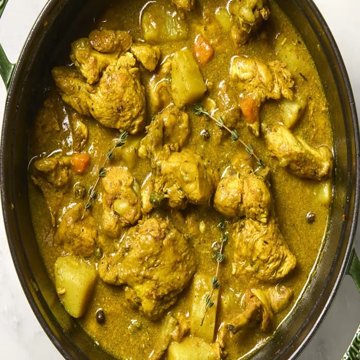 Source photograph of Jamaican Curry Chicken Recipe