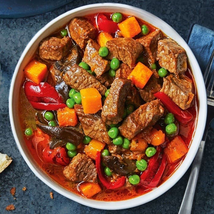 Source photograph of Beef pumpkin Stew