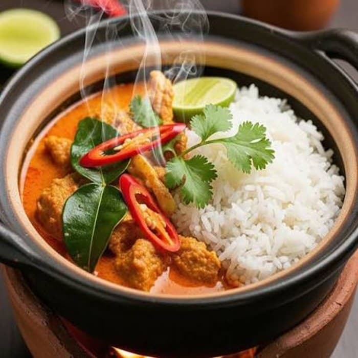 Source photograph of Samlar Kari – Khmer Red Curry