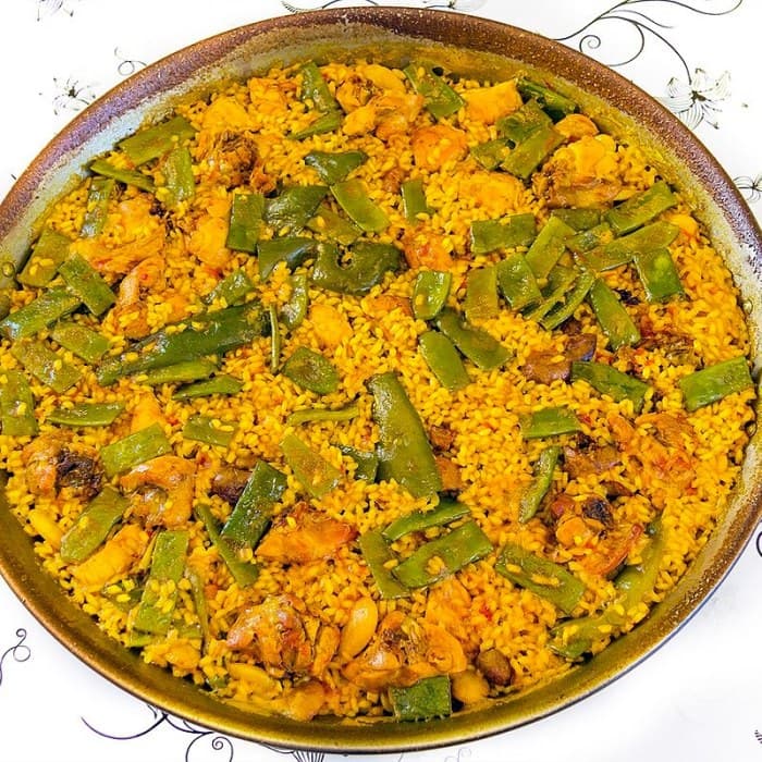 Source photograph of Paella
