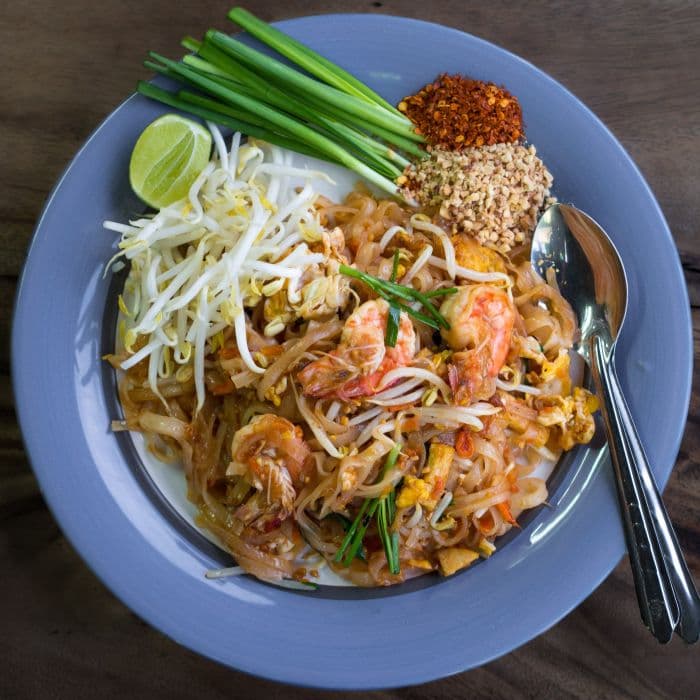 Source photograph of Pad thai