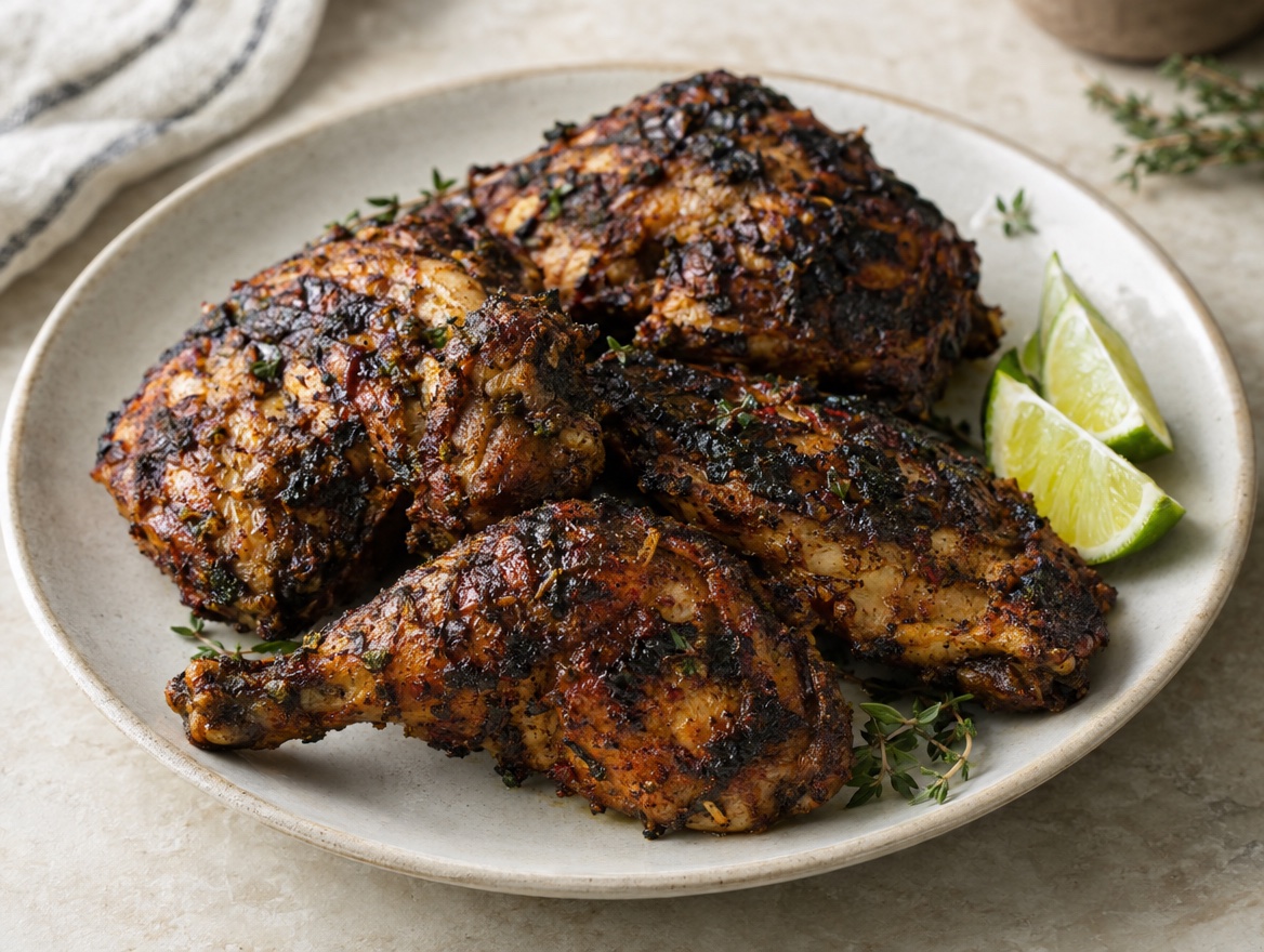 Jerk chicken from Jamaica
